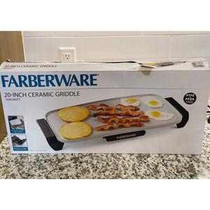 FARBERWARE 20-Inch Family Size Electric Ceramic Nonstick Griddle 1500w